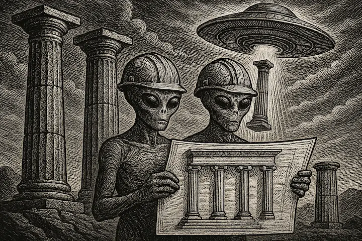 Aliens planejando os pilares de POO